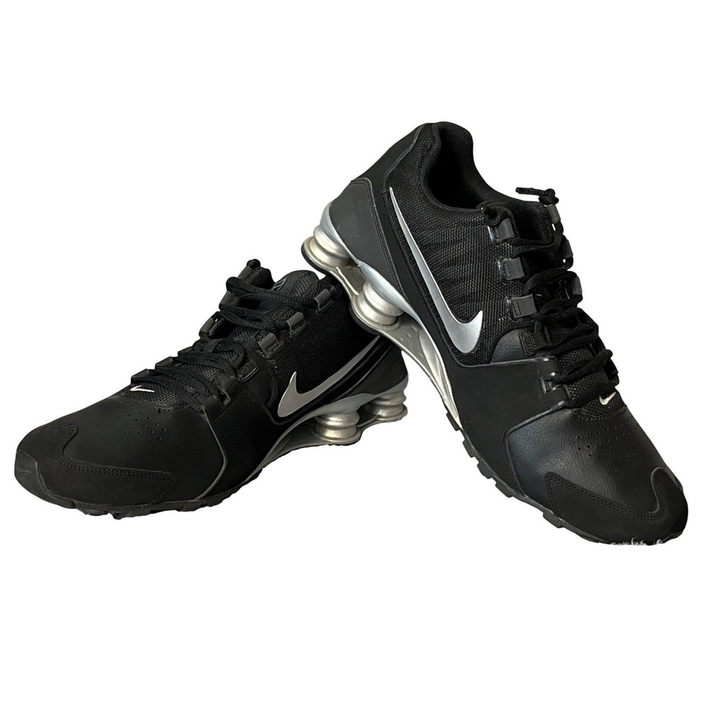 Nike Shox Running Sneaker Athletic Shoes Mens 11.5 Black Silver 833584-001